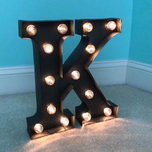 K Letter Decor